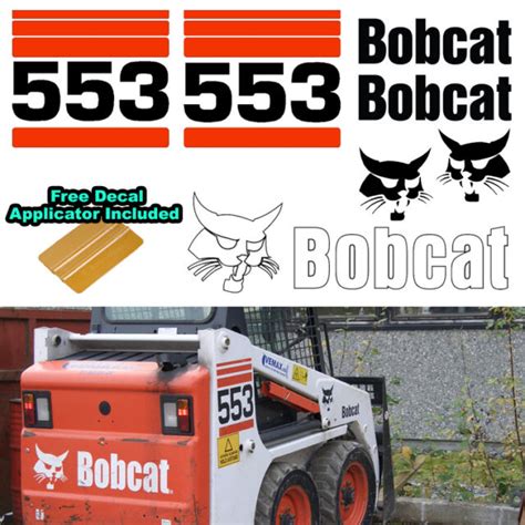 bobcat 553 skid steer stickers|bobcat decal kit.